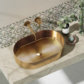 ACCIAIO INOSSIDABILE Lavabo da appoggio Rose Gold