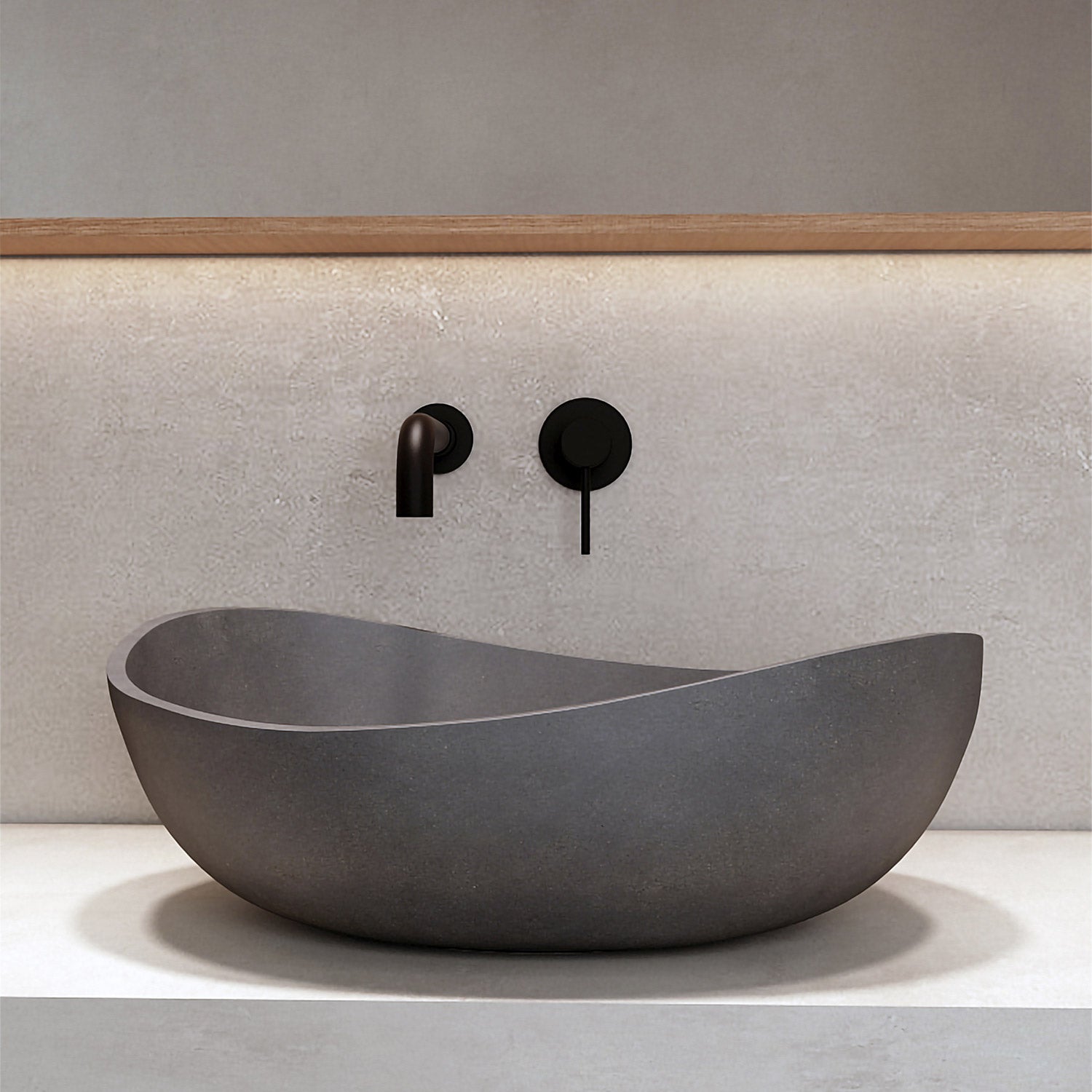 Lavabo da appoggio Cement