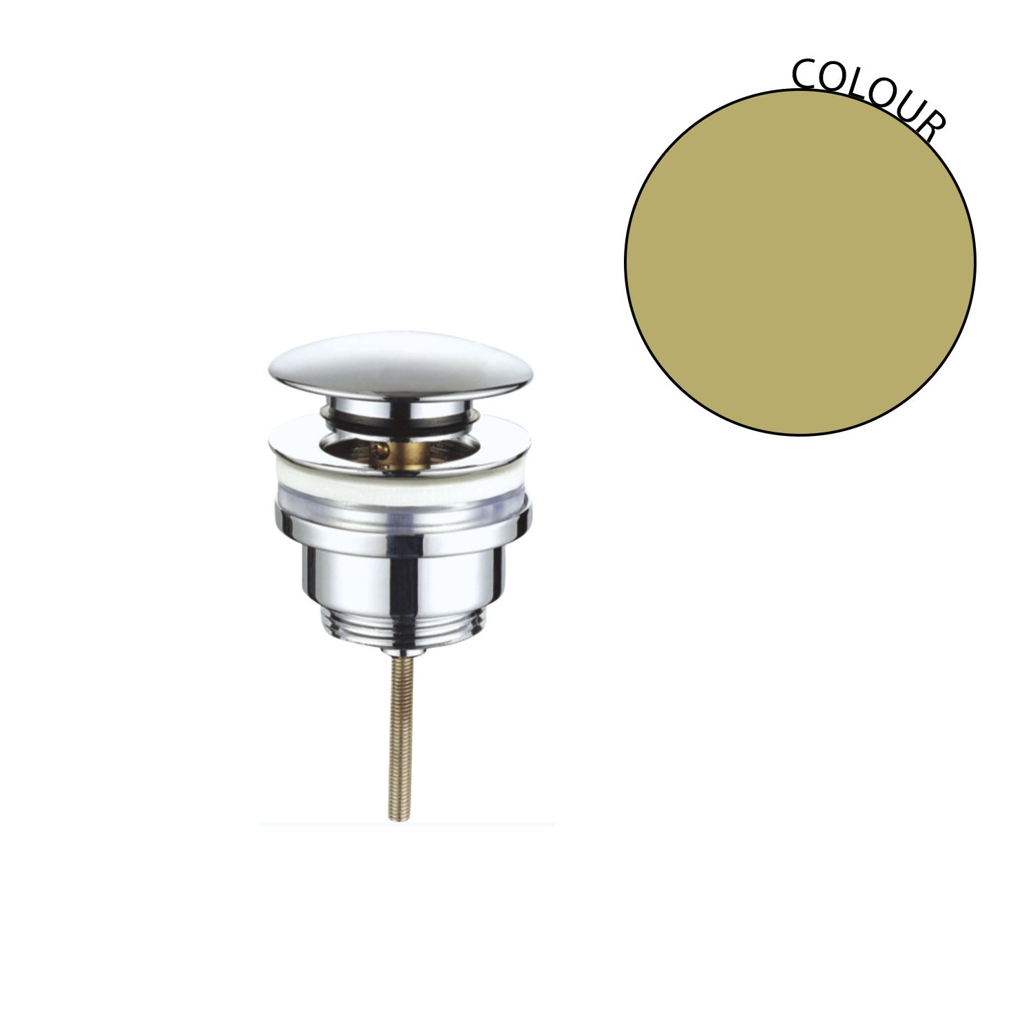 Valvola univestale split in ottone Oro, PVD