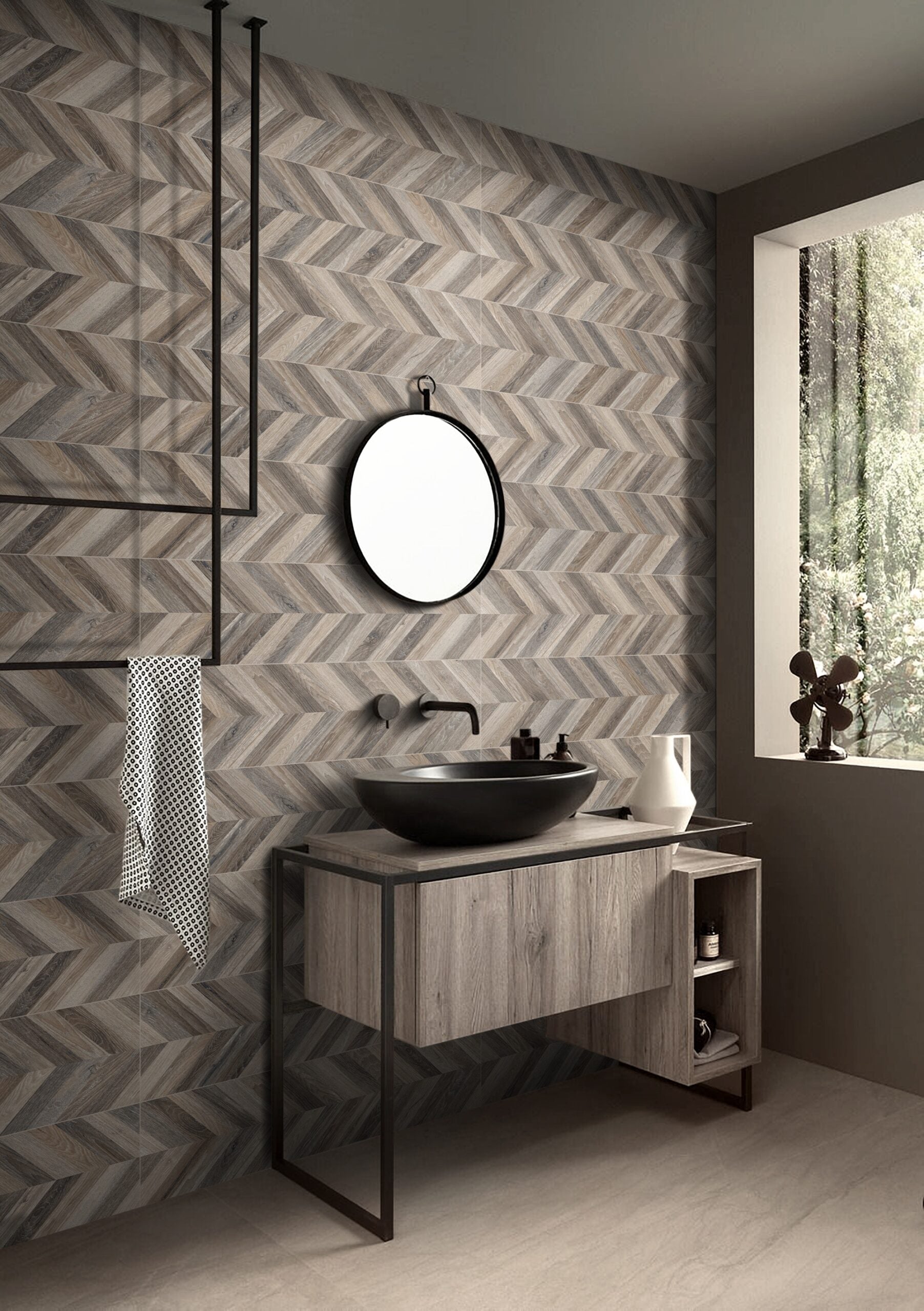 Chevron Wenge 30x120