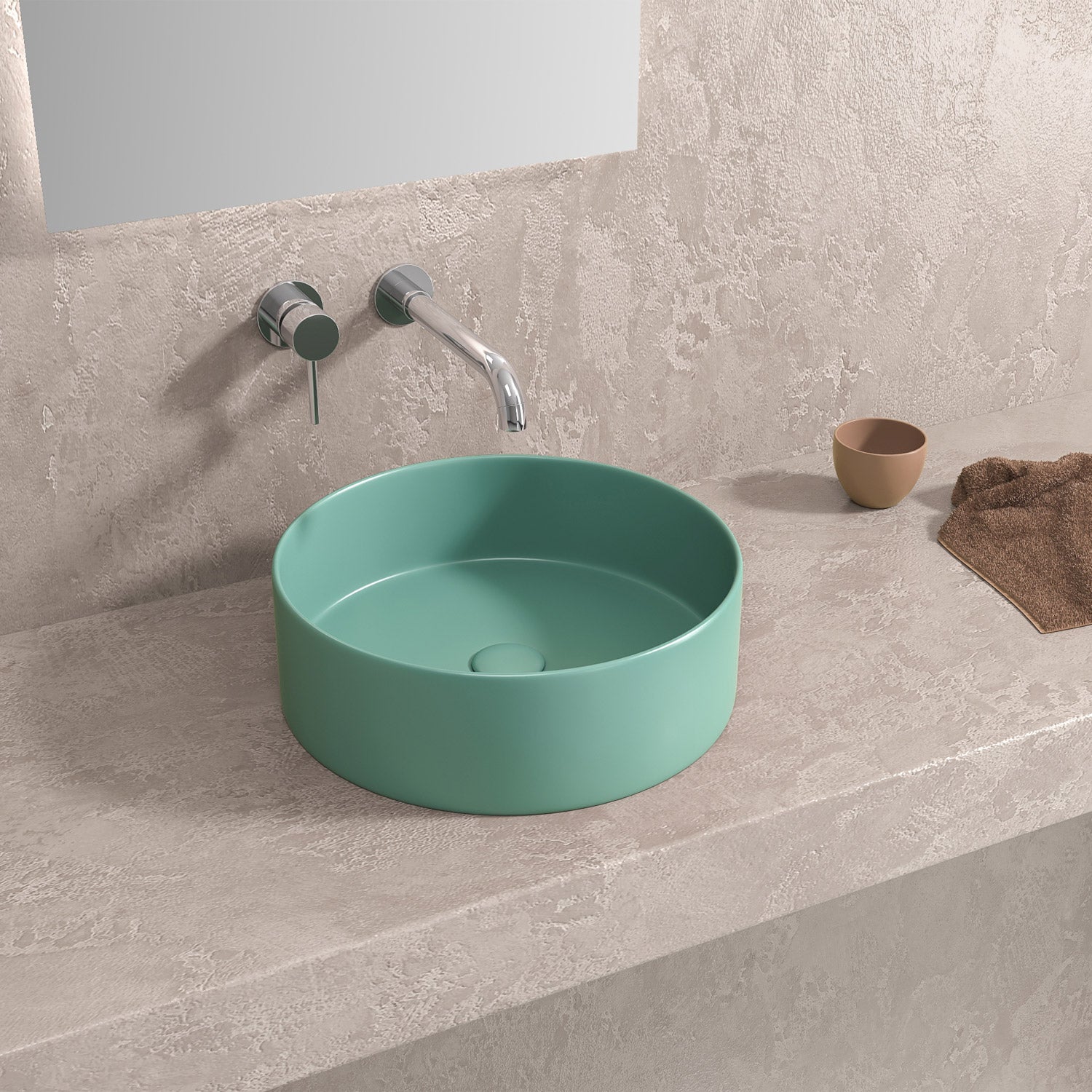 Lavabo da appoggio Turquoise Opaco