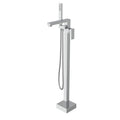 Miscelatore da terra Cartuccia ceramica Doccetta Flessibile INOX 150cm Cromo