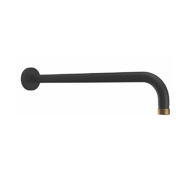 Andare Nero AC00903 Nero braccio doccia tondo