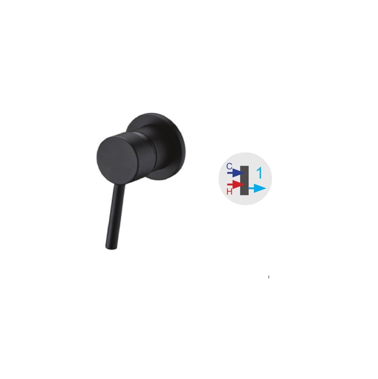 Artemis Nero KN34E11C mix incasso doccia a 3 vie