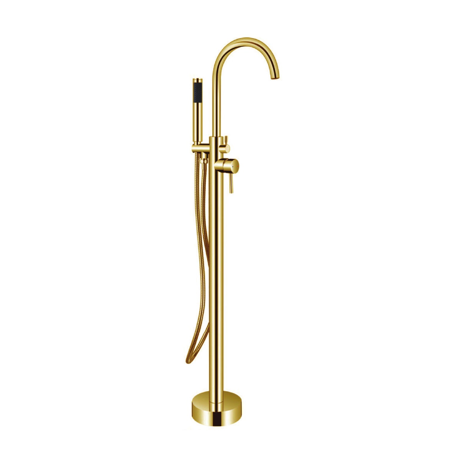 Artemis Oro Spazzolato S12323 miscelatore da terra con doccetta