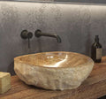 Lavabo da appoggio in onice Sunset