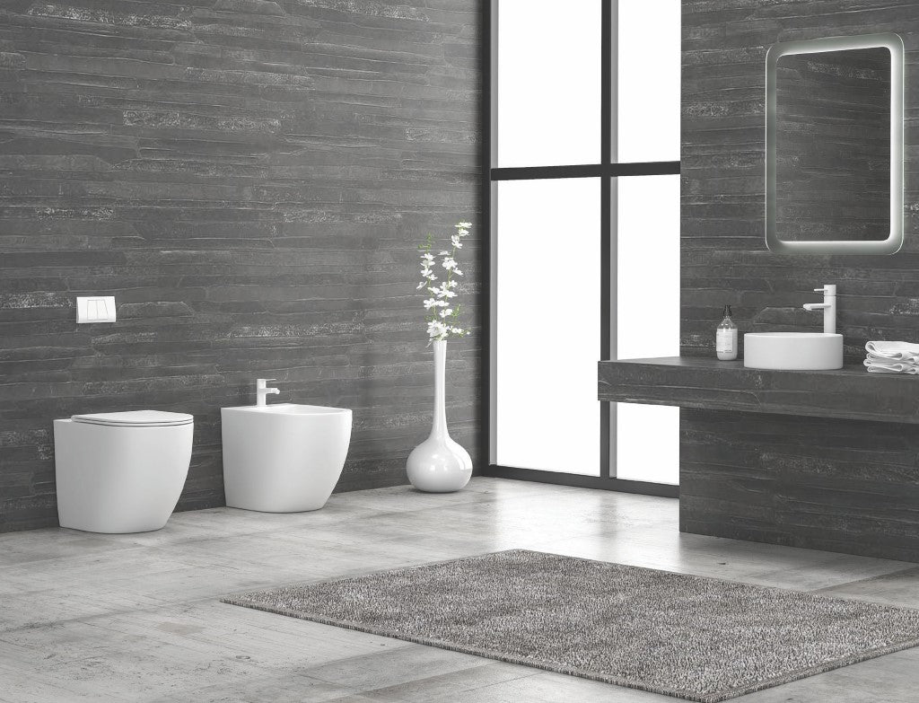 Milos opaco wc a terra LT2141D Bianco