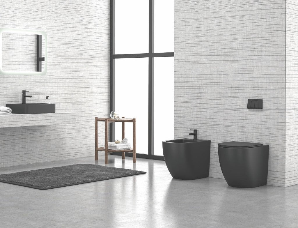 Milos opaco bidet a terra LT2141C Nero