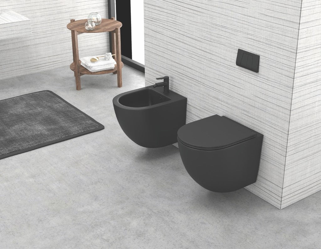 Milos opaco wc sospeso LT046E-NR Nero